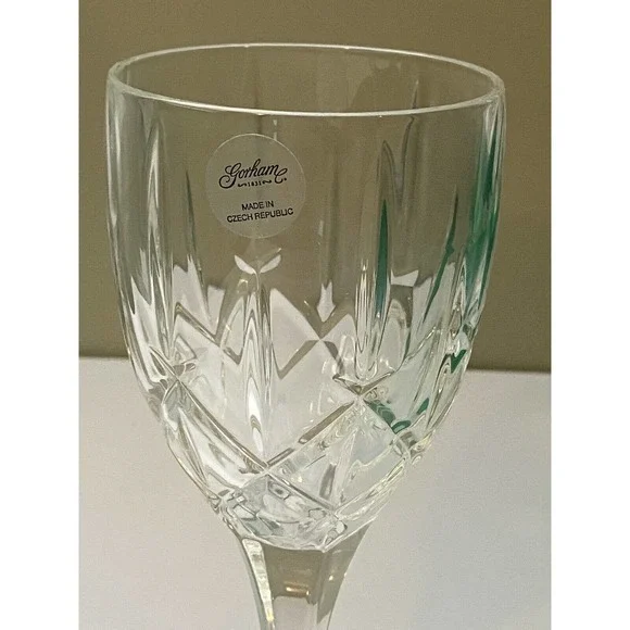 Gorham Crystal Lady Anne Water Wine Iced Tea Stem Goblet 8 Inch New - Picture 2 of 4